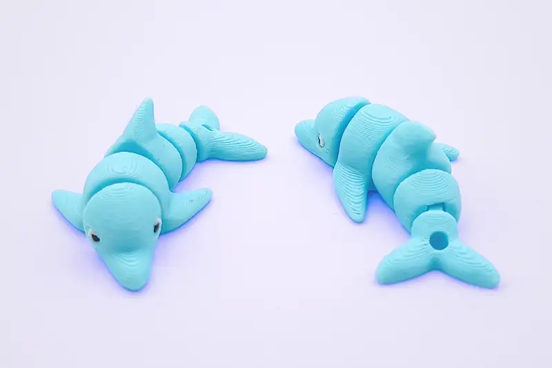 mini animal articulado 3d - delfín