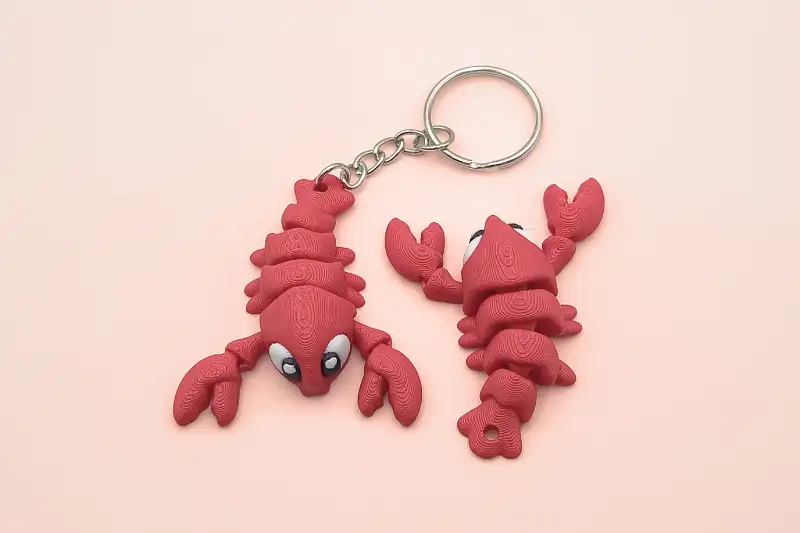 mini animal articulado 3d - langosta