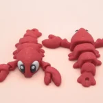 mini animal articulado 3d - langosta
