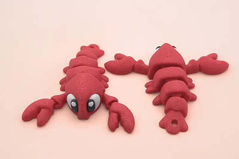 mini animal articulado 3d - langosta