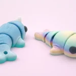 mini animal articulado 3d - narval