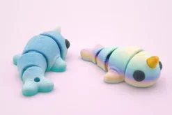 mini animal articulado 3d - narval