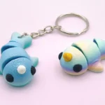 mini animal articulado 3d - narval