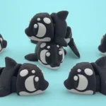 mini animal articulado 3d - orca