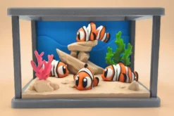 mini animal articulado 3d - pez payaso