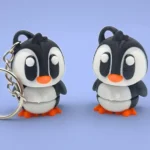 mini animal articulado 3d - pingüino