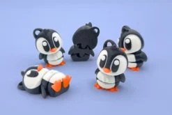 mini animal articulado 3d - pingüino