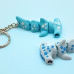 mini animal articulado 3d - tiburón martillo