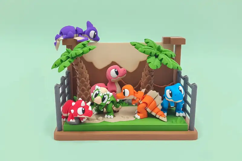 pack dinosaurios articulados en 3d