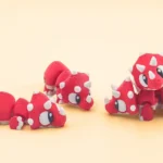 animales articulados 3d_dinosaurios 3d_triceratops