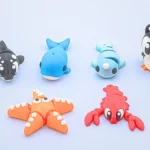 pack animales marinos articulados en 3d
