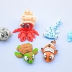 pack animales marinos articulados en 3d