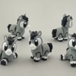 animales articulados 3d_animales de la granja_ burro