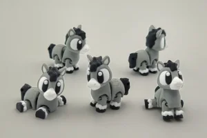 animales articulados 3d_animales de la granja_ burro