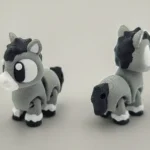 animales articulados 3d_animales de la granja_ burro