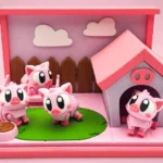 animales articulados 3d_animales de la granja_ cerdo