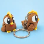 animales articulados 3d_animales de la granja_ gallina