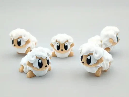 animales articulados 3d_animales de la granja_ oveja