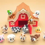 animales articulados 3d_animales de la granja