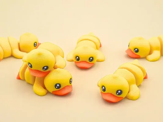 animales articulados 3d_animales de la granja_ patito