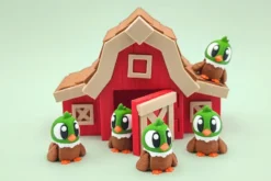 animales articulados 3d_animales de la granja_ pato silvestre