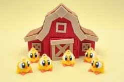 animales articulados 3d_animales de la granja_ pollito