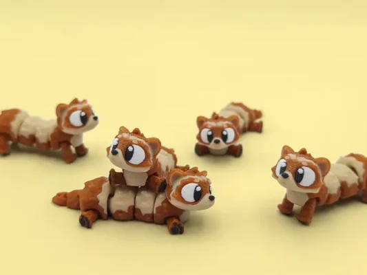 animales articulados 3d_mascotas 3d_huron en 3d