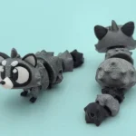 animales articulados 3d_animales del bosque_ mapache