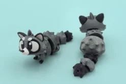 animales articulados 3d_animales del bosque_ mapache