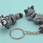 animales articulados 3d_animales del bosque_ mapache