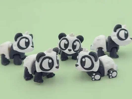 animales articulados 3d_animales del bosque_ oso panda