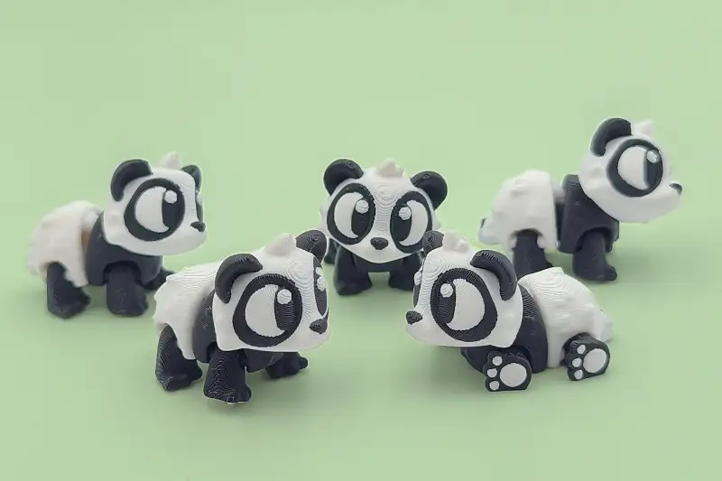 animales articulados 3d_animales del bosque_ oso panda