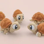 animales articulados 3d_mascotas_ tortuga en 3d