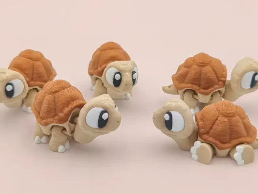 animales articulados 3d_mascotas_ tortuga en 3d