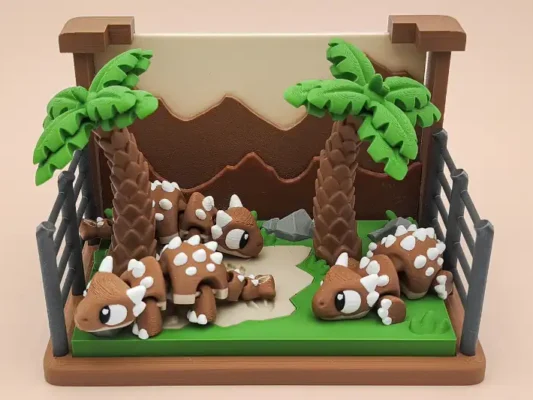 animales articulados 3d_dinosaurios 3d_anquilosaurio