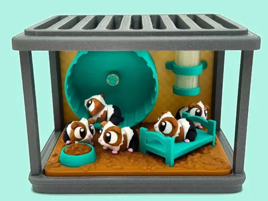 animales articulados 3d_mascotas_ cobaya en 3d