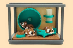 animales articulados 3d_mascotas_ hamster en 3d