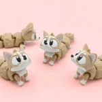 animales articulados 3d_mascotas_ corgi en 3d