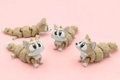 animales articulados 3d_mascotas_ corgi en 3d