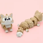 animales articulados 3d_mascotas_ corgi en 3d