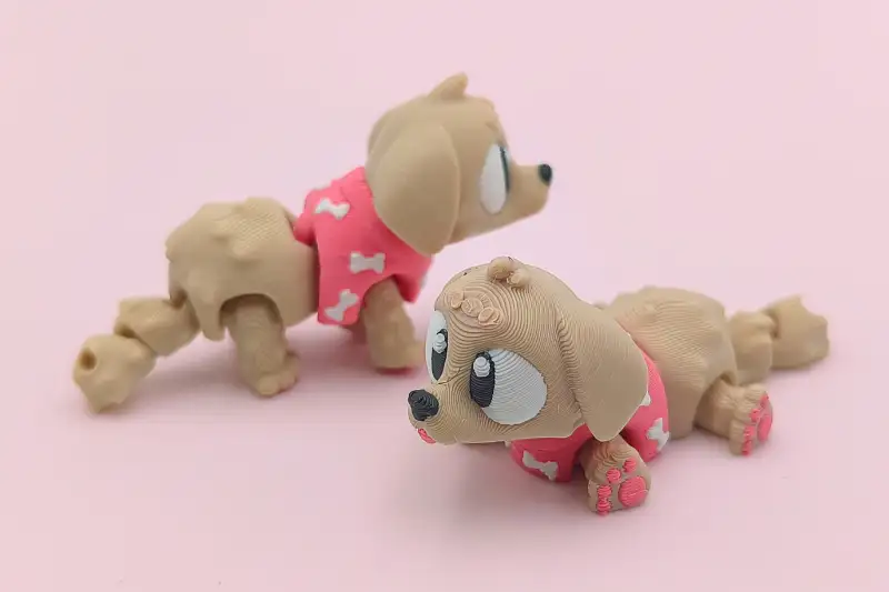 animales articulados 3d_mascotas_ golden retriever en 3d