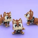 animales articulados 3d_mascotas_ yorkshire en 3d