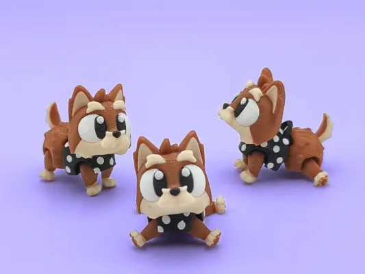 animales articulados 3d_mascotas_ yorkshire en 3d