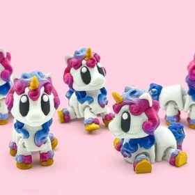 unicornio articulado en 3D