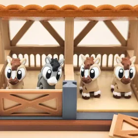 caballo articulado en 3d