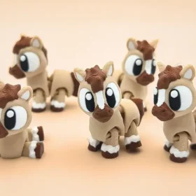 caballo articulado en 3d