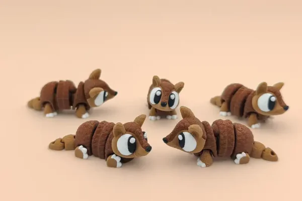 🦫 Armadillo articulado en 3D