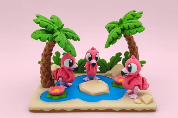 🦩 Flamenco articulado en 3D