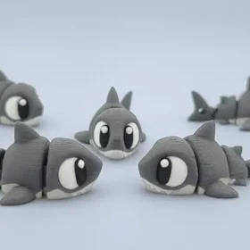 🦈 Tiburón articulado en 3D