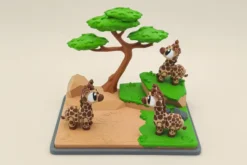 mini jirafa articulada en 3d